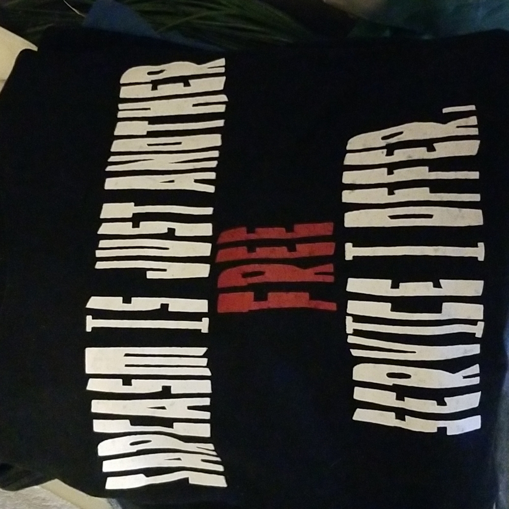 Highland  XL cotton black t shirt